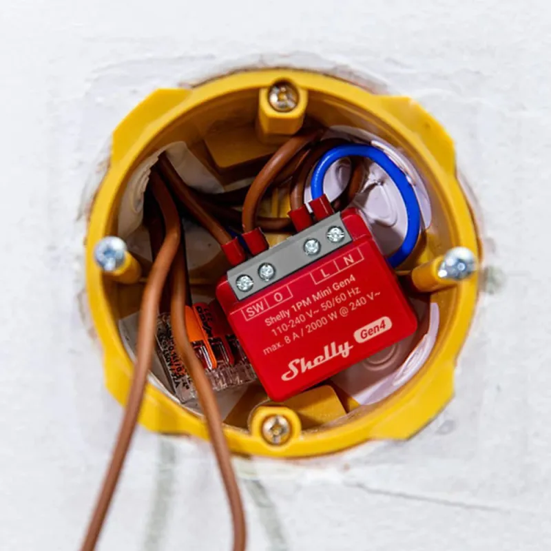 SHELLY 1PM MINI GEN4 COMPACT SMART SWITCH WITH POWER MONITORING - Изображение 4
