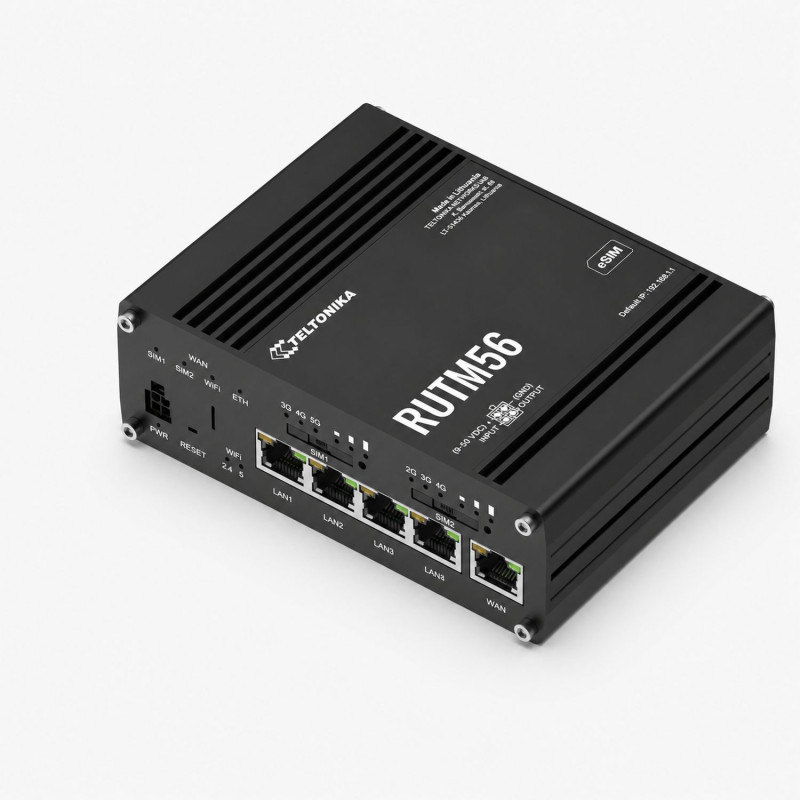 TELTONIKA RUTM56 DUAL MODEM ROUTER 5G & 4G CAT4, SIM, ESIM™ - Изображение 2