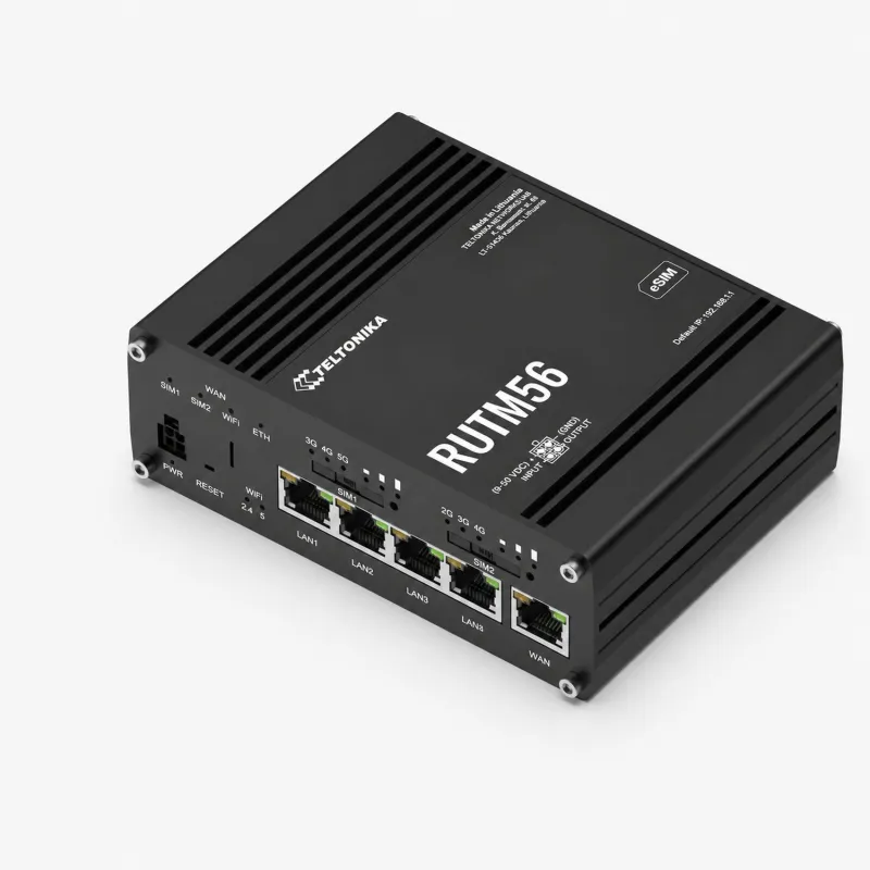 TELTONIKA RUTM56 DUAL MODEM ROUTER 5G & 4G CAT4, SIM, ESIM™ - Imagem 2