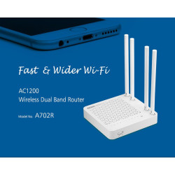 Totolink A702R | Router WiFi | AC1200, Dual Band, MIMO, 5x RJ45 100Mb/s - Obrázek 8