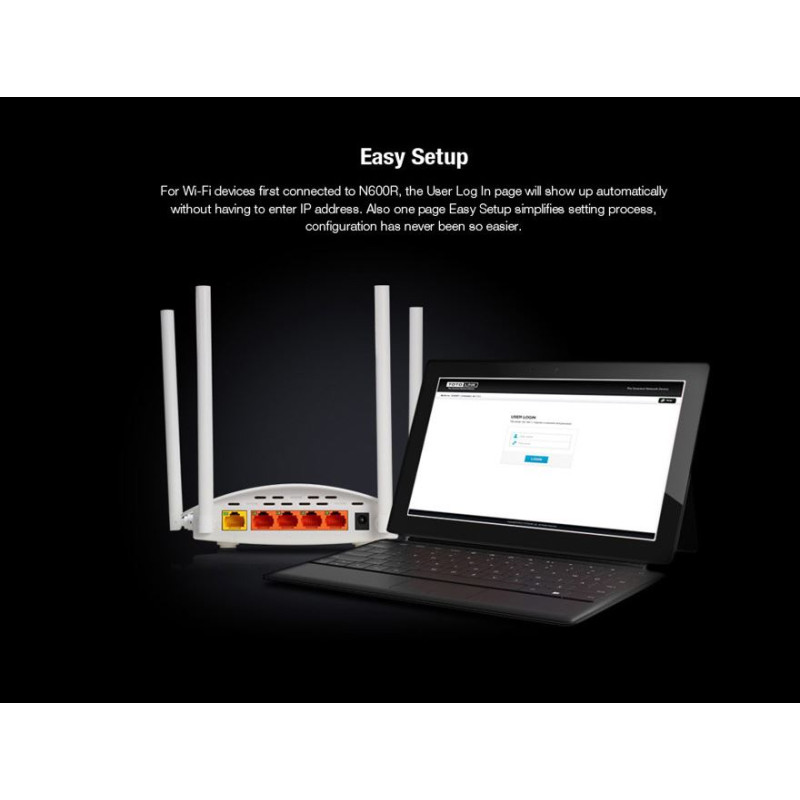 Totolink N600R | Router WiFi | 600Mb/s, 2,4GHz, MIMO, 5x RJ45 100Mb/s, 4x 5dBi - Obrázek 11