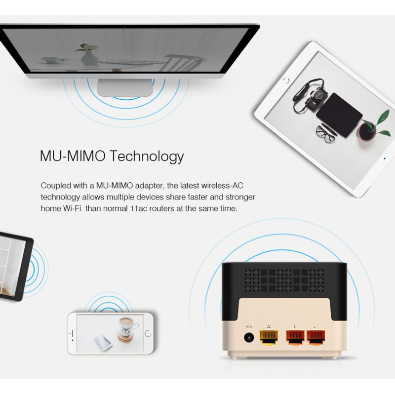 Totolink T10 | WiFi Router | AC1200, Dual Band, MU-MIMO, 3x RJ45 1000Mb/s, 1x USB - Immagine 14