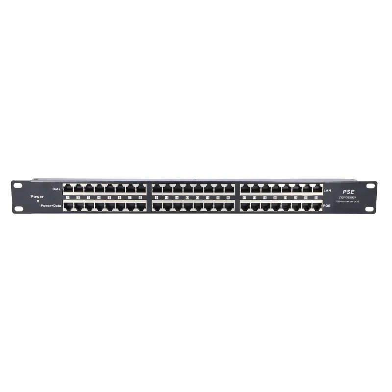 Extralink 24 Portowy PoE Injector 24x 100Mb/s RJ45, Obudowa Rack