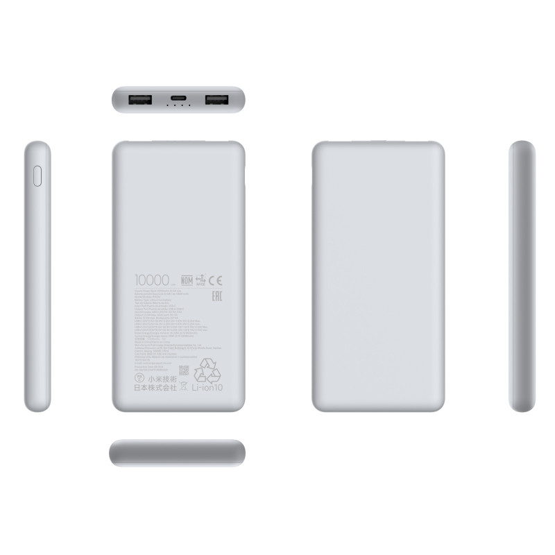 Xiaomi Power Bank 10000mAh 22.5W Lite | Powerbank | USB-A, USB Type-C, 22.5W - Imagen 2