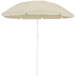 Black Forest Compact Beach Umbrella, 1.8m Beige - Image 3