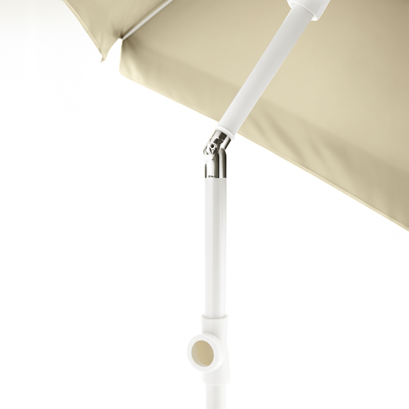 Black Forest Compact Beach Umbrella, 1.8m Beige - Image 4