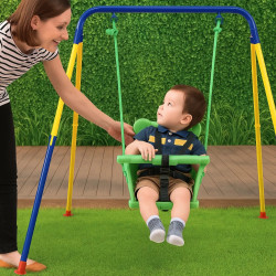 Columpio de Estructura Black Forest, Columpio de Cubo para Ninos Pequenos 116x140x123cm - Imagen 3