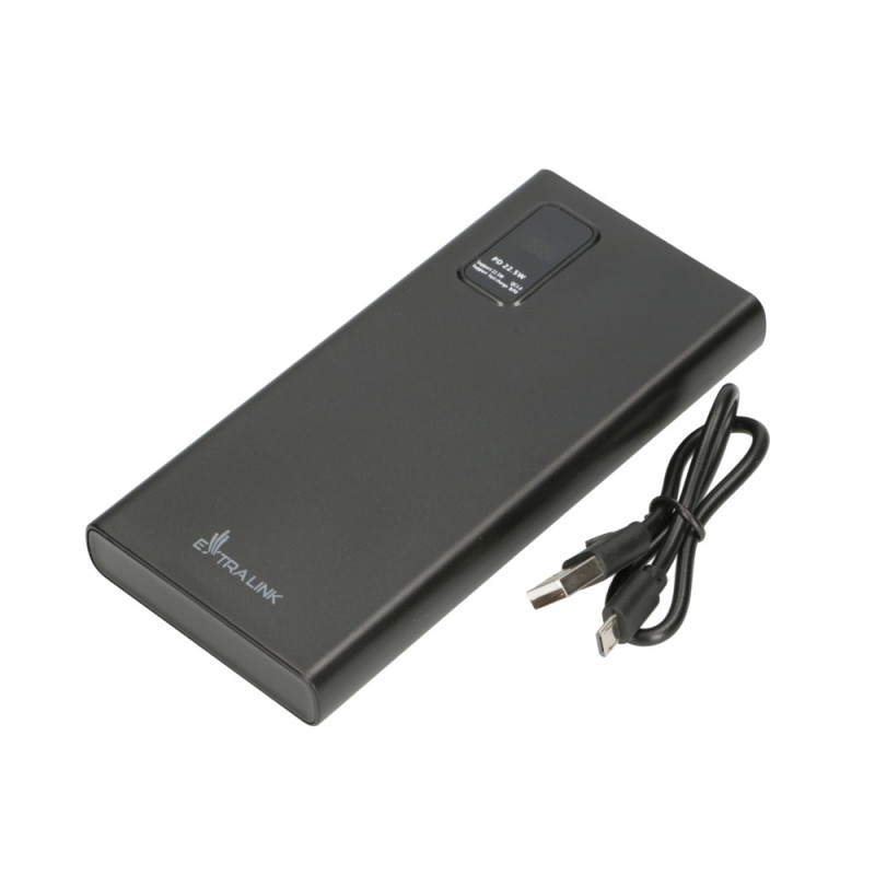 Extralink EPB-067B 10000mAh Czarny | Powerbank | Power bank, Fast Charging, USB-C - Zdjęcie 9