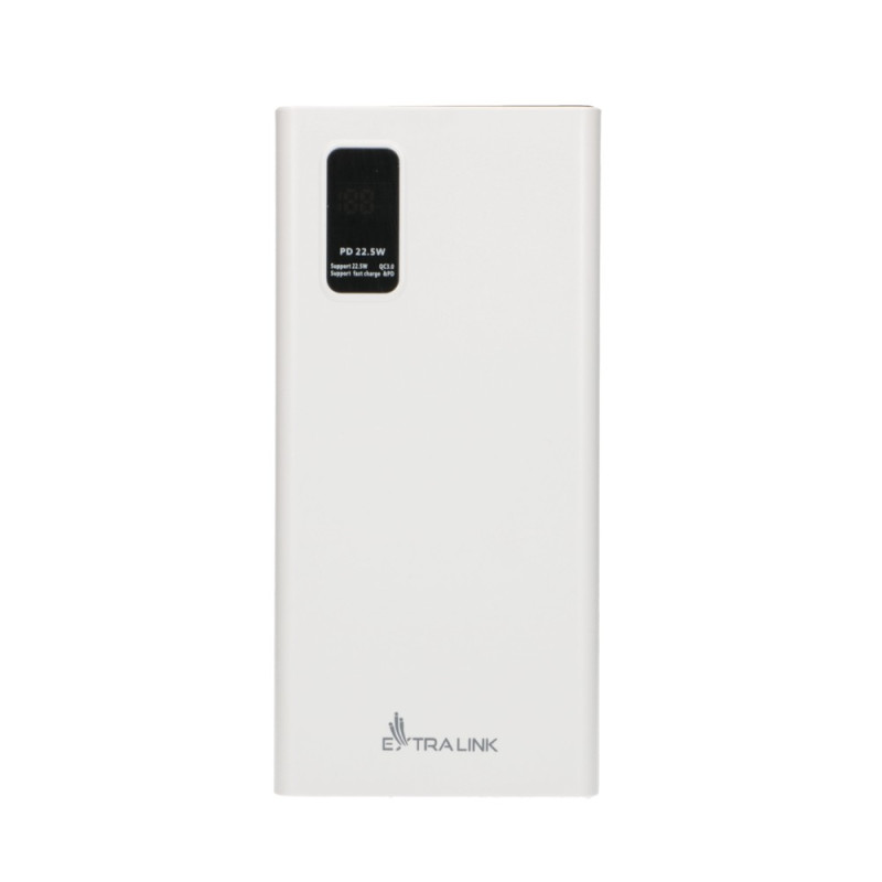 Павербанк Extralink EPB-067W 10000mAh Белый, Быстрая зарядка, USB-C - Изображение 5