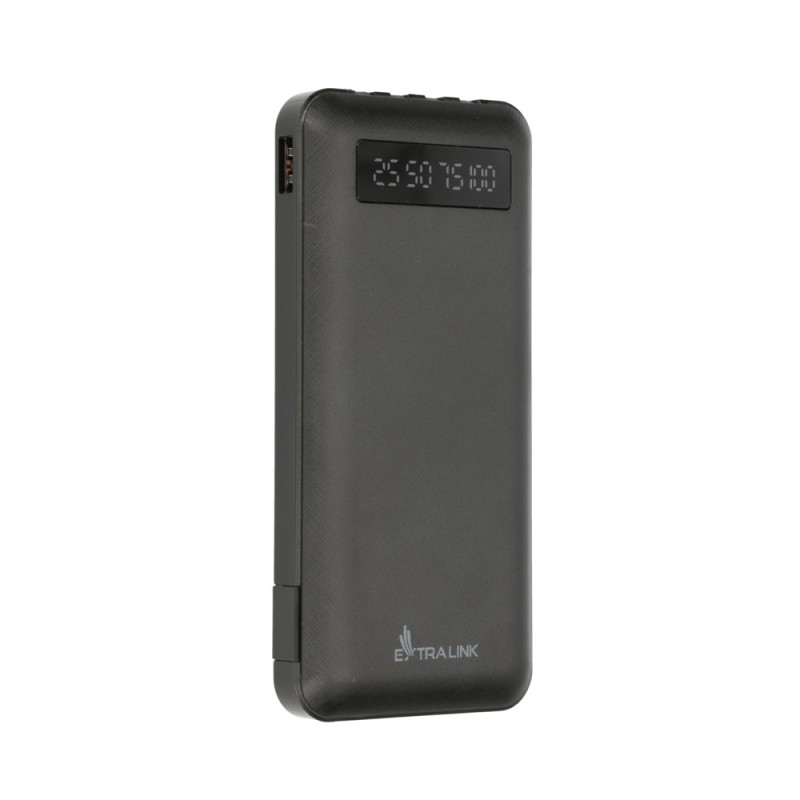 Extralink EPB-083 10000mAh Czarny | Powerbank | Power bank, USB-C - Zdjęcie 4