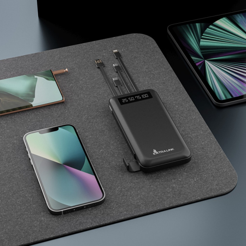 Extralink EPB-083 10000mAh Preto | Powerbank | Power bank, USB-C - Imagem 13