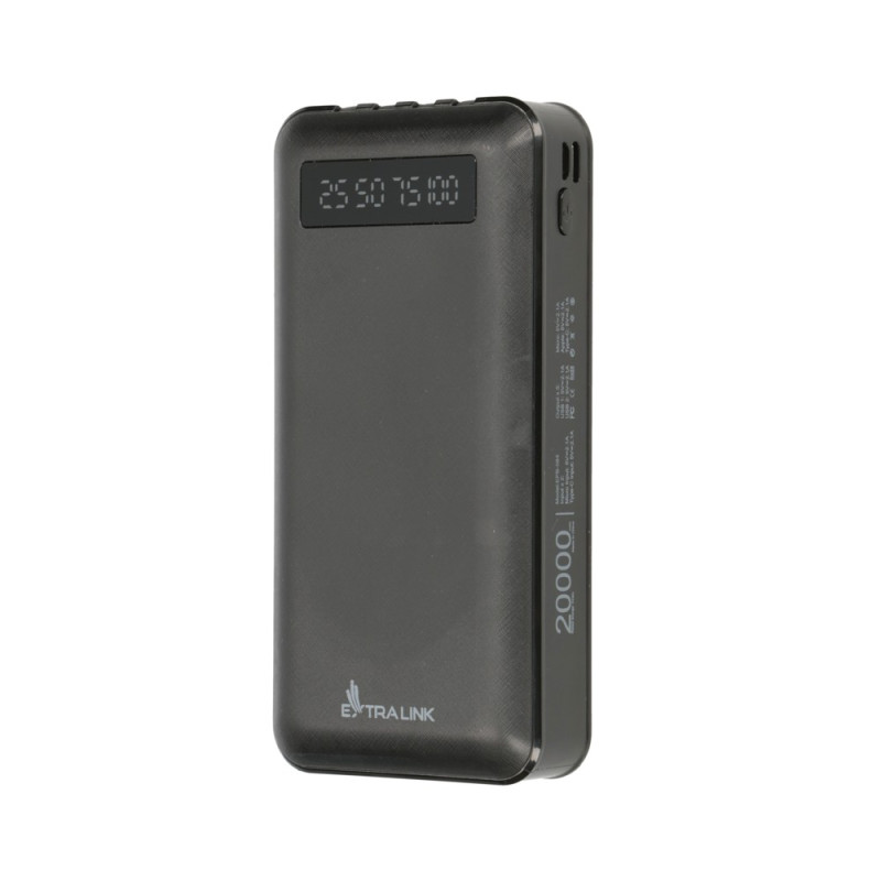Extralink EPB-084 20000mAh Czarny | Powerbank | Power bank, USB-C - Zdjęcie 3