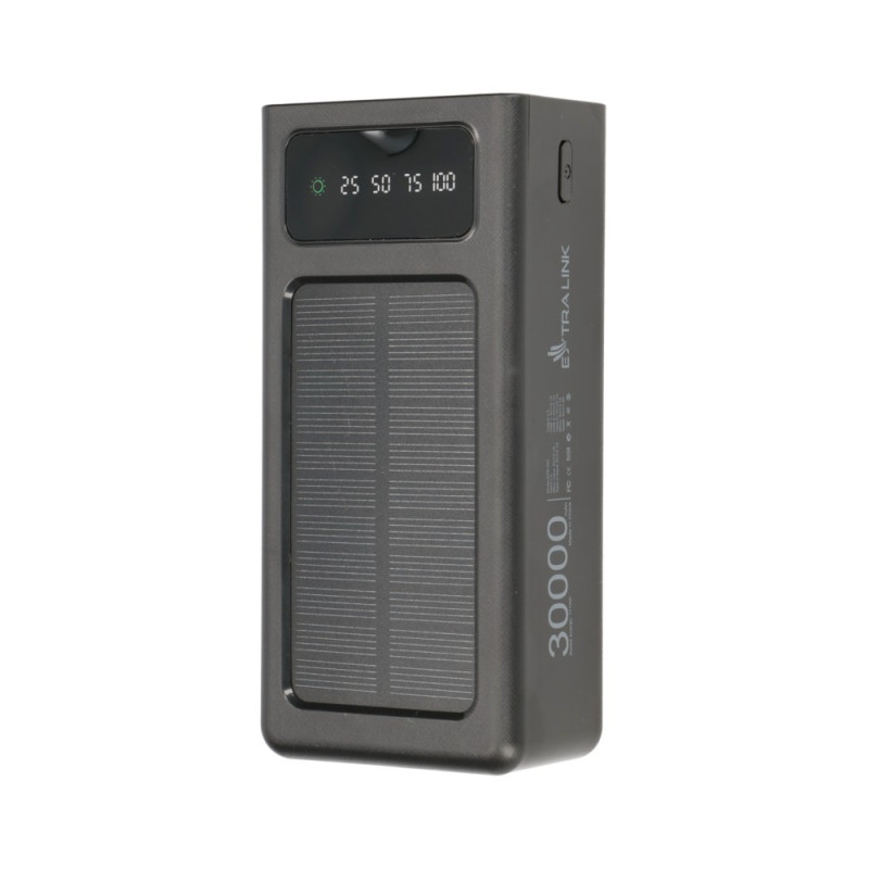 Extralink EPB-093 30000mAh Černá | Powerbank | Solar Power bank, USB-C - Obrázek 3