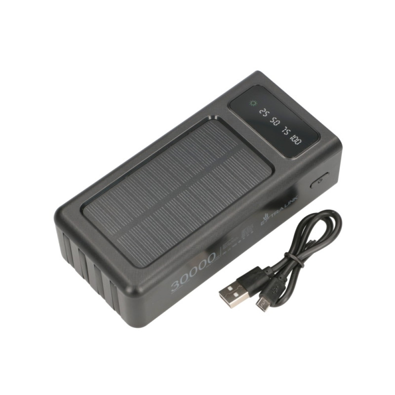 Extralink EPB-093 30000mAh Negro | Powerbank | Solar Power bank, USB-C - Imagen 11