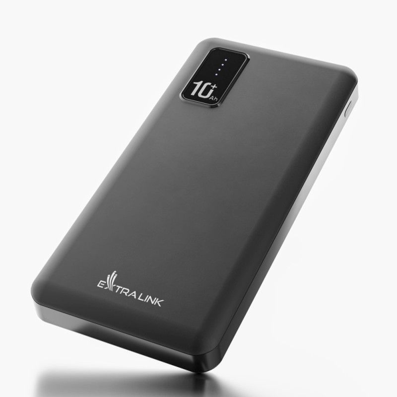 Extralink EPB-098B 10000mAh Preto | Powerbank | Power bank, USB-C - Imagem 2