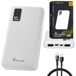 Power Bank Extralink EPB-098W 10000mAh Белый, USB-C