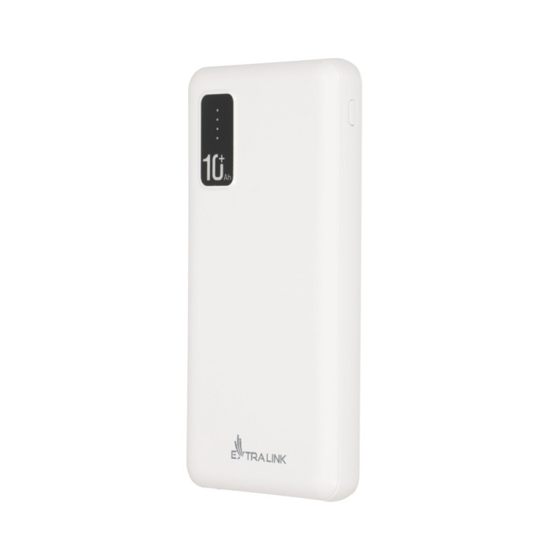 Extralink EPB-098W 10000mAh Biały | Powerbank | Power bank, USB-C - Zdjęcie 3