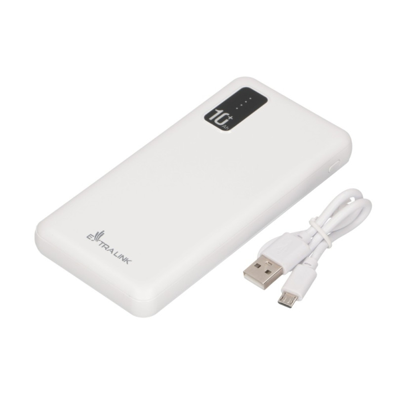 Extralink EPB-098W 10000mAh Bianco | Powerbank | Power bank, USB-C - Immagine 9