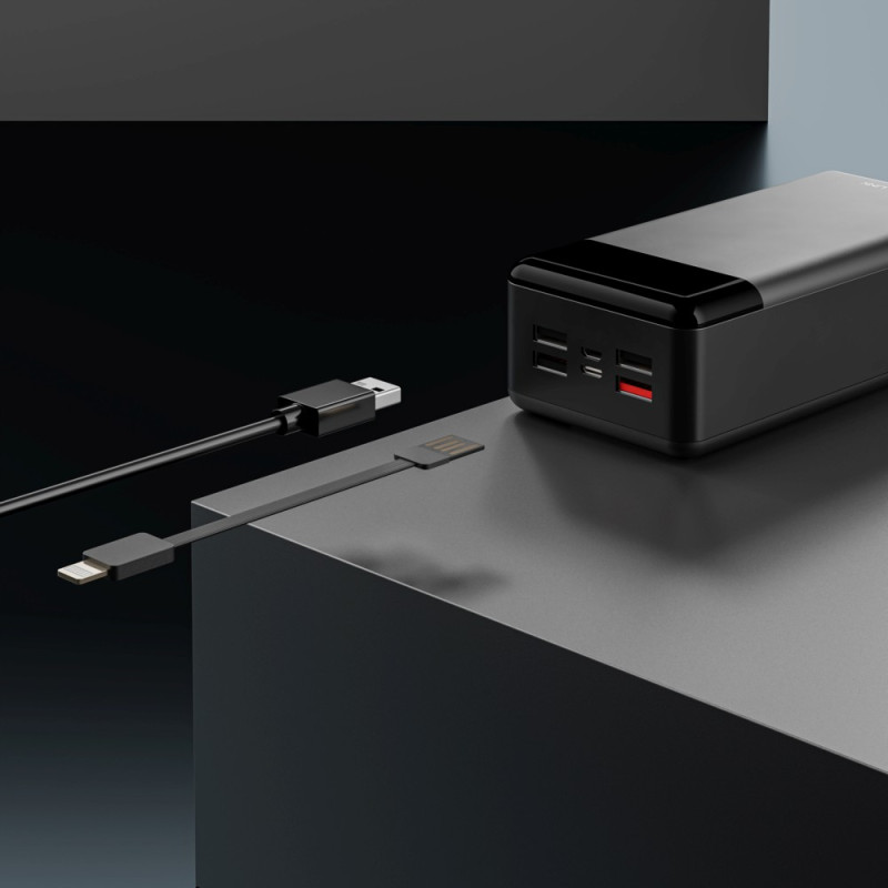 Extralink EPB-124 Powerbank 30000mAh Siyah, Hızlı Şarj, USB-C - Görsel 16