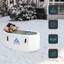 Extralink Eisbad Wanne für Kaltwasserimmersion, 150x80x65cm - Bild 5