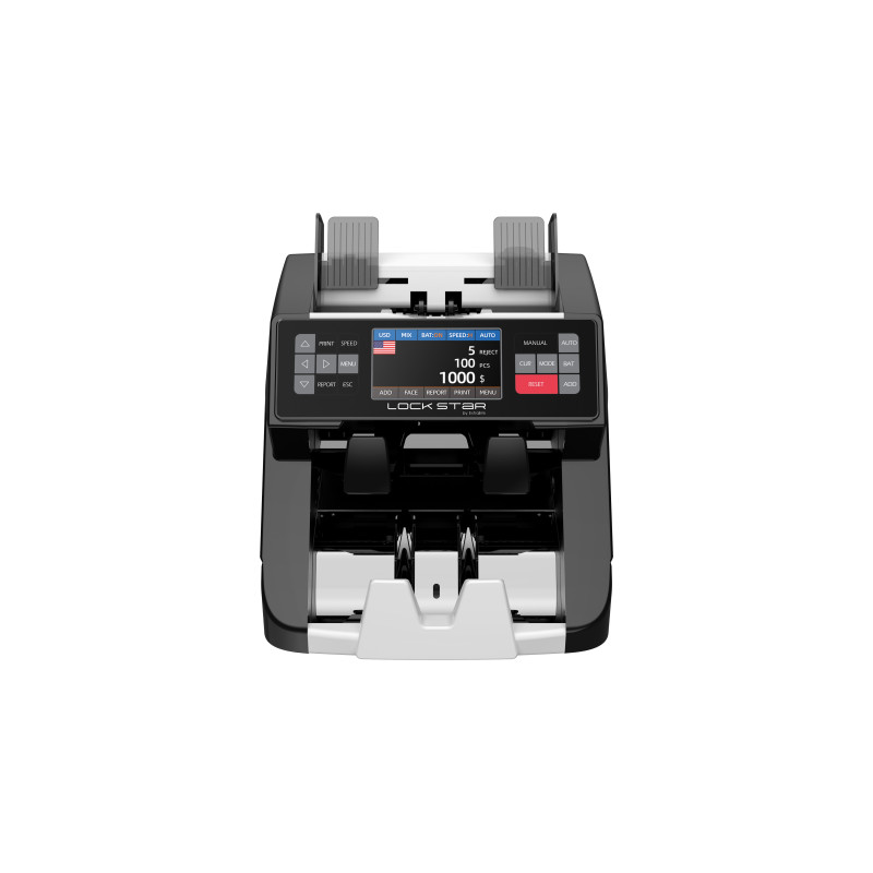 EXTRALINK LOCKSTAR PROFESJONALNA LICZARKA NOMINAŁOWA DO BANKNOTÓW UV, IR, MG, CIS X-1000 - Imagem 2