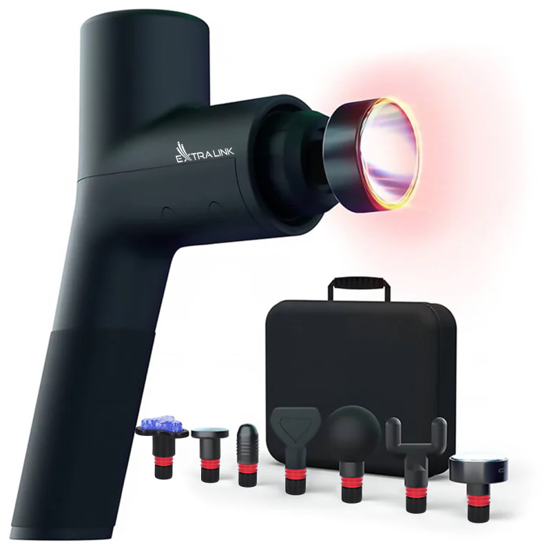 Extralink Massage Gymgun Fit 2.0 Pro | Massage gun | 7 heads, 6 modes - Image 3