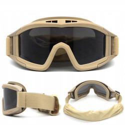 Extralink Militärische Taktische Brille, ASG Schutzhandschuhe für Airsoft-Schießen mil-678 - Bild 2