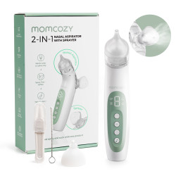 MOMCOZY BN007 NASAL ASPIRATOR BREEZYCLEAR 2-IN-1 SPRAY AND SUCTION ELECTRIC NASAL - Изображение 2