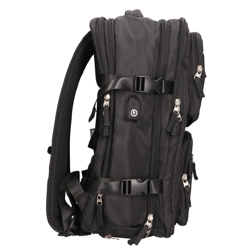 BLACK FOREST PLECAK PODRĘCZNY KABINOWY PODRÓŻNY 40X30X20 CM - KM01 CZARNY - Изображение 3