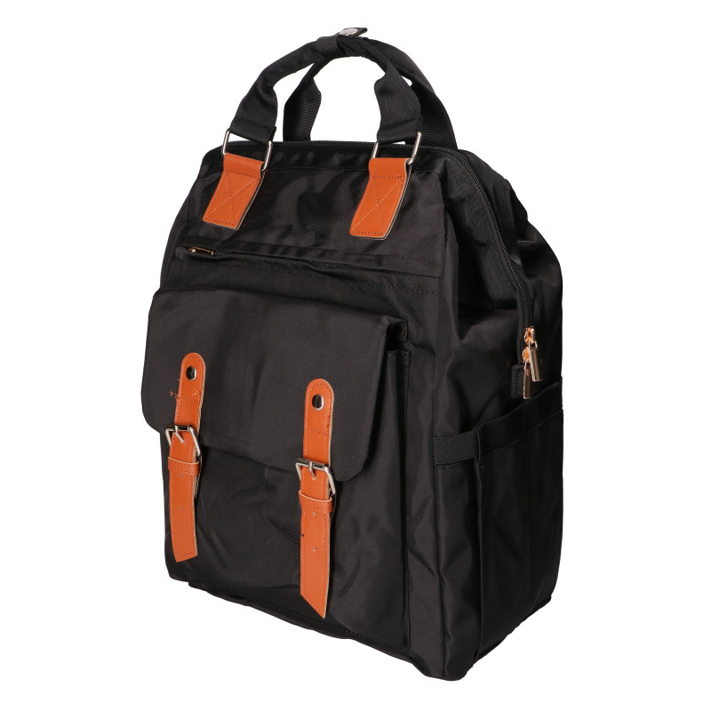 BLACK FOREST TORBA PLECAK KABINOWY PODRÓŻNY 40X30X15 CM + KOSMETYCZKA - KM02 CZARNY - Изображение 5