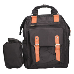 BLACK FOREST TORBA PLECAK KABINOWY PODRÓŻNY 40X30X15 CM + KOSMETYCZKA - KM02 CZARNY - Изображение 6