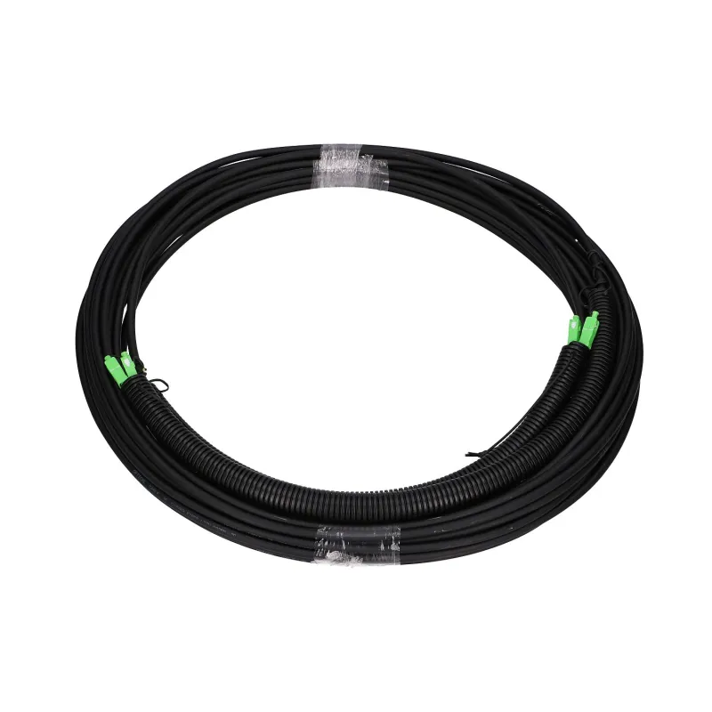 Extralink 2J SC/APC-SC/APC Patchcord Jednomodowy, Zewnętrzny, Duplex, G657A2, 25m