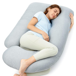 Momcozy PP102 Szara | Poduszka ciążowa w kształcie litery...