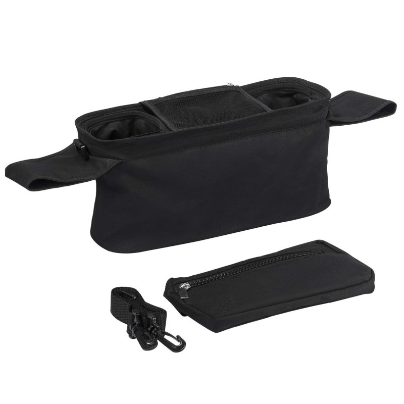 Momcozy SZ001 Stroller Organizer with Cup Holders | Organizer do wózka dziecięcego | Z uchwytami na kubki - Zdjęcie 2