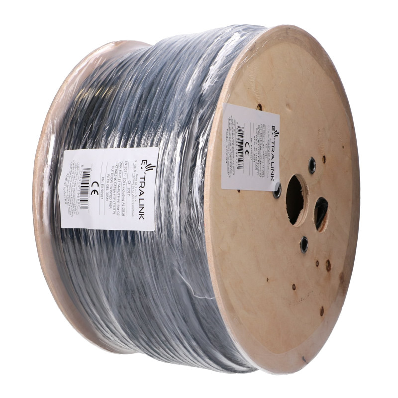 EXTRALINK CAT6A FTP (F/UTP) OUTDOOR TWISTED PAIR WITH GEL 305M - Imagem 4