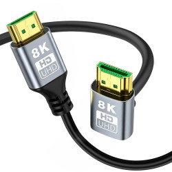 EXTRALINK KABEL HDMI 2.1 8K HDR 2M KĄTOWY G&Oacute;RNY SKRĘT
