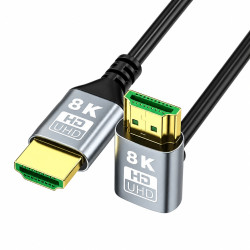 EXTRALINK KABEL HDMI 2.1 8K HDR 2M KĄTOWY GÓRNY SKRĘT - Imagen 2