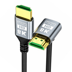 EXTRALINK KABEL HDMI 2.1 8K HDR 2M KĄTOWY GÓRNY SKRĘT - Imagen 3