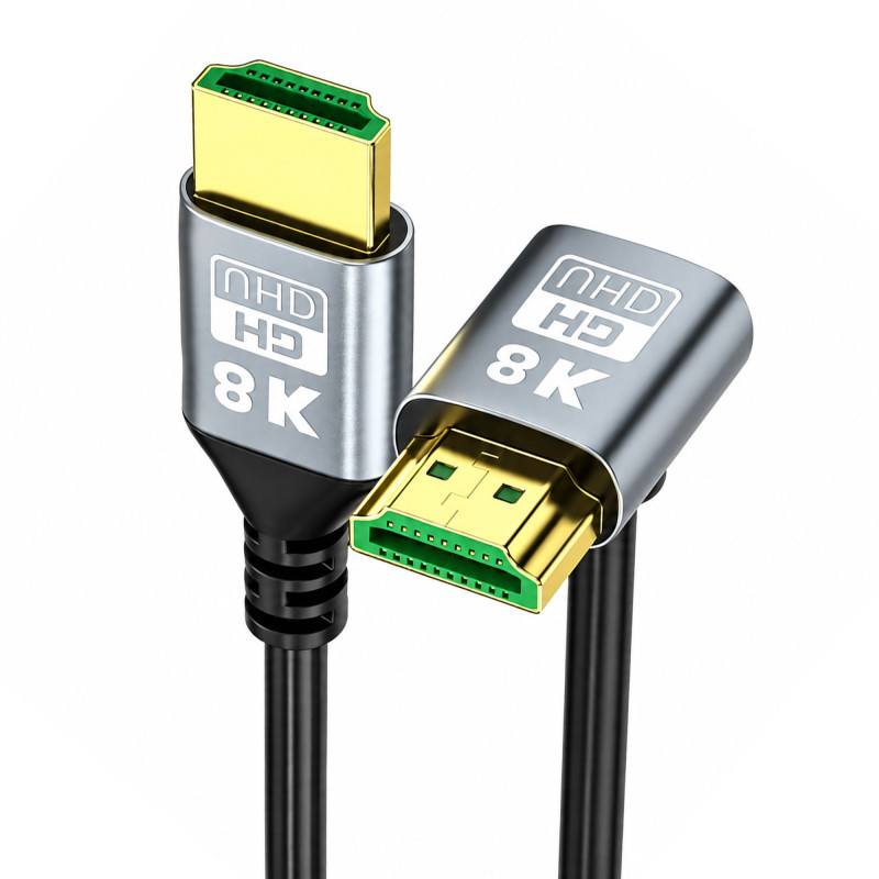 EXTRALINK KABEL HDMI 2.1 8K HDR 2M KĄTOWY GÓRNY SKRĘT - Imagen 3