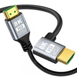 EXTRALINK KABEL HDMI 2.1 8K HDR 2M KĄTOWY LEWY SKRĘT