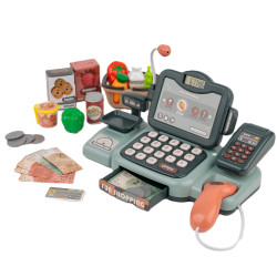 EXTRALINK TOYS KASA SKLEPOWA DLA DZIECI DUŻY ZESTAW 24EL. - Imagem 2