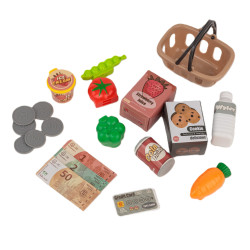 EXTRALINK TOYS KASA SKLEPOWA DLA DZIECI DUŻY ZESTAW 24EL. - Imagem 5
