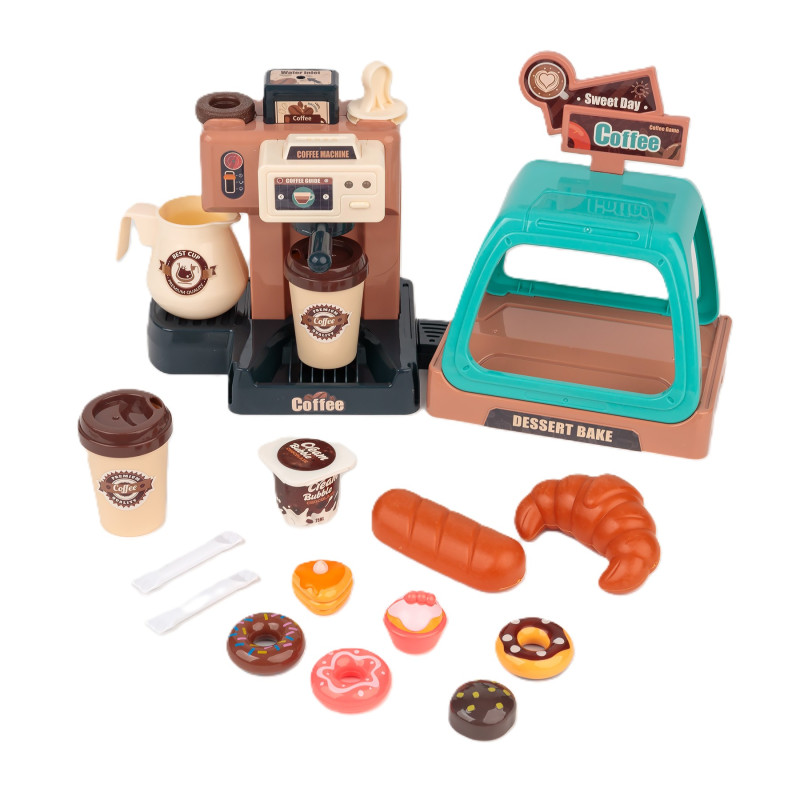 EXTRALINK TOYS ZESTAW MAŁEGO BARISTY EKSPRES KAWIARNIA 40 EL. - Imagem 2