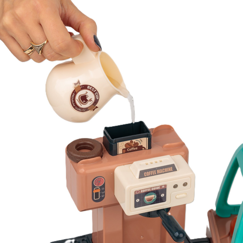 EXTRALINK TOYS ZESTAW MAŁEGO BARISTY EKSPRES KAWIARNIA 40 EL. - Imagem 4
