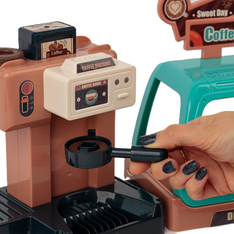 EXTRALINK TOYS ZESTAW MAŁEGO BARISTY EKSPRES KAWIARNIA 40 EL. - Imagem 5