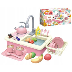 EXTRALINK TOYS ZLEWOZMYWAK Z KUCHENKĄ Z OBIEGIEM WODY ZABAWKA - Imagem 2