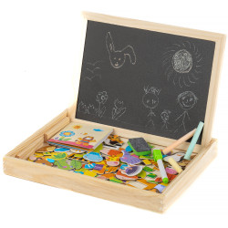EXTRALINK TOYS TABLICA KREDOWO-MAGNETYCZNA EDUKACYJNA DWUSTRONNA - Imagem 2