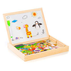 EXTRALINK TOYS TABLICA KREDOWO-MAGNETYCZNA EDUKACYJNA DWUSTRONNA - Imagem 4