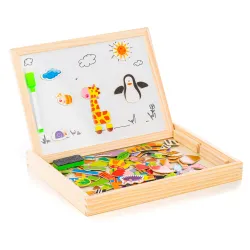 EXTRALINK TOYS TABLICA KREDOWO-MAGNETYCZNA EDUKACYJNA DWUSTRONNA - Immagine 4