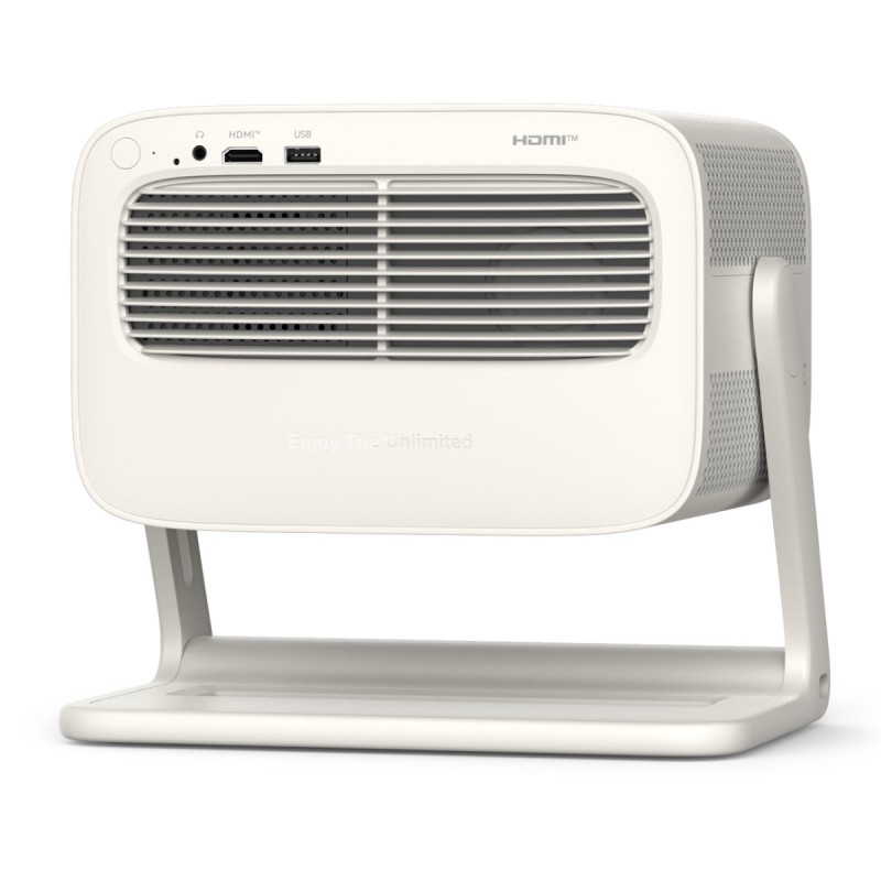 Wanbo Vali 1 Pro Bege | Projetor | 900 ANSI Lumen, Full HD, Google TV, Gimbal - Imagem 4